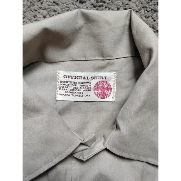 Boy Scouts Of America Mens Long sleeve Button Up Shirt No Size FITS LIKE LARGE - Picture 6 of 8